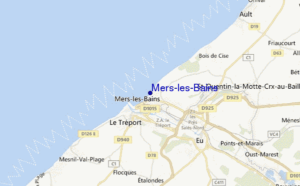 locatiekaart van Mers-les-Bains