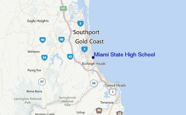 Miami State High School Location Map