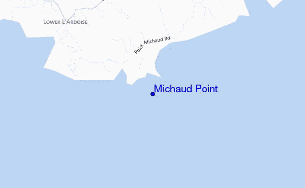 locatiekaart van Michaud Point