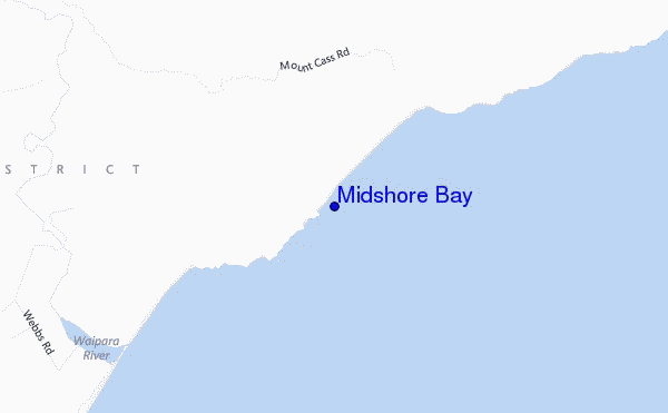 locatiekaart van Midshore Bay