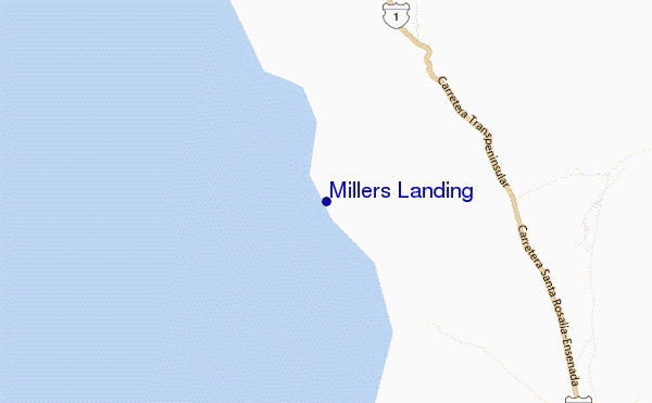 locatiekaart van Millers Landing