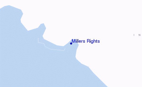 locatiekaart van Millers Rights