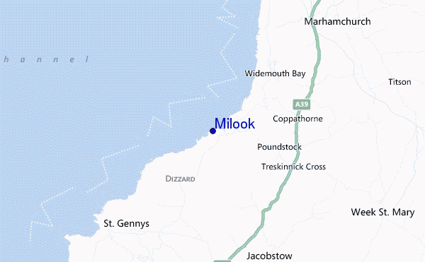 locatiekaart van Milook