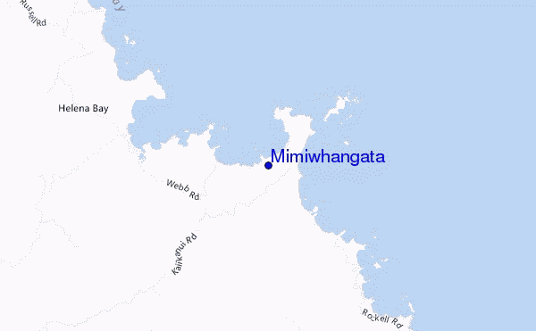 locatiekaart van Mimiwhangata