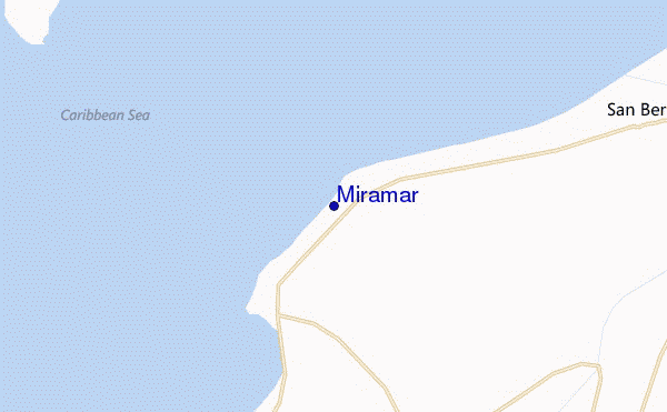 locatiekaart van Miramar