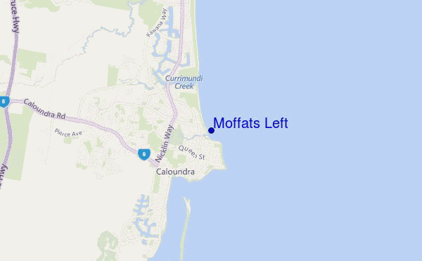 locatiekaart van Moffats Left