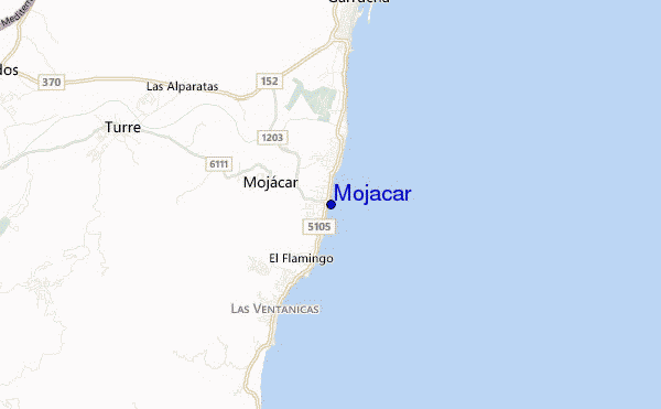 locatiekaart van Mojacar