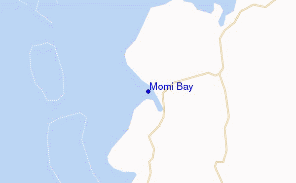 locatiekaart van Momi Bay