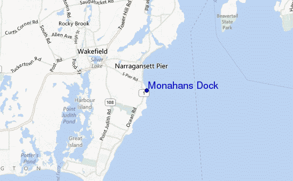 locatiekaart van Monahans Dock