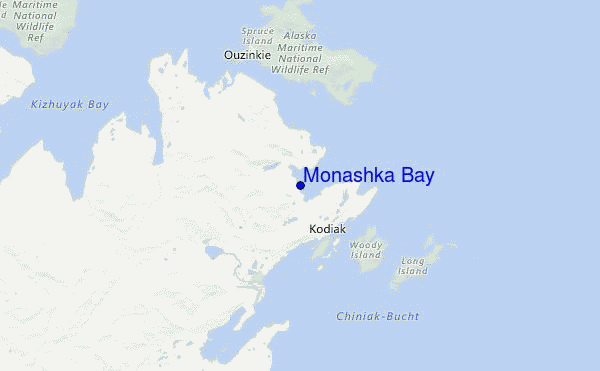 Monashka Bay Location Map