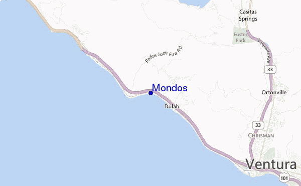 locatiekaart van Mondos