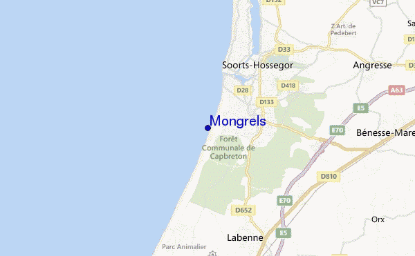 locatiekaart van Mongrels