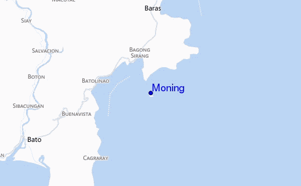 locatiekaart van Moning