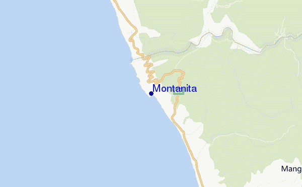 locatiekaart van Montanita