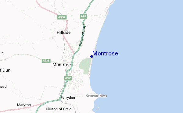 locatiekaart van Montrose