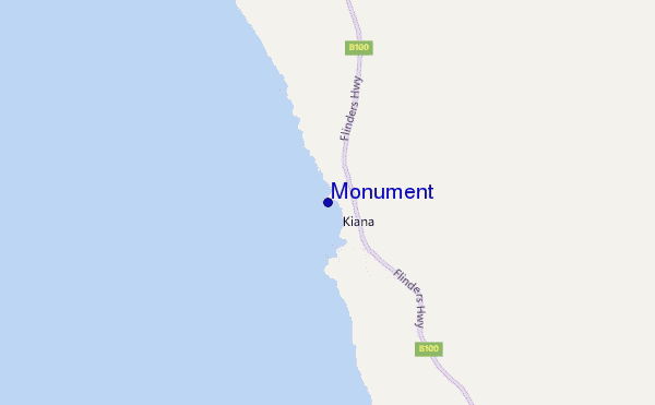 locatiekaart van Monument