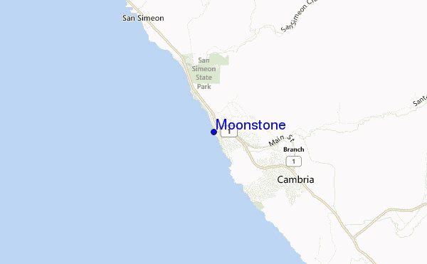 locatiekaart van Moonstone