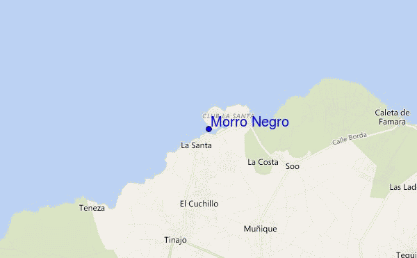 locatiekaart van Morro Negro