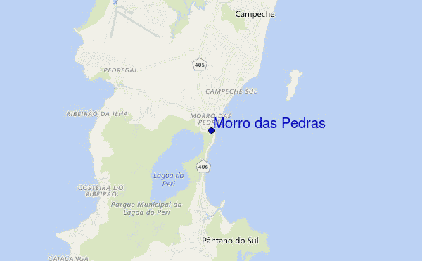 locatiekaart van Morro das Pedras