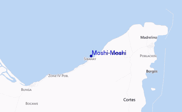 locatiekaart van Moshi-Moshi