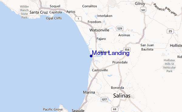 Moss Landing Location Map