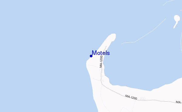 locatiekaart van Motels