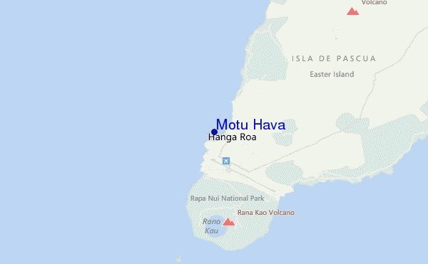 locatiekaart van Motu Hava