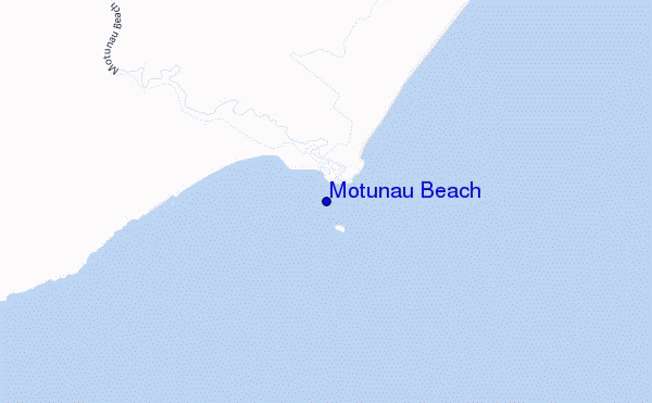 locatiekaart van Motunau Beach