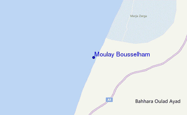 locatiekaart van Moulay Bousselham