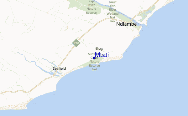 locatiekaart van Mtati