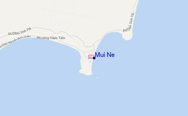 locatiekaart van Mui Ne