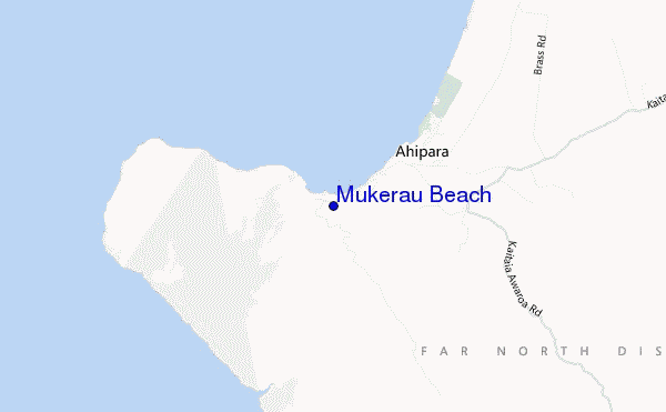locatiekaart van Mukerau Beach
