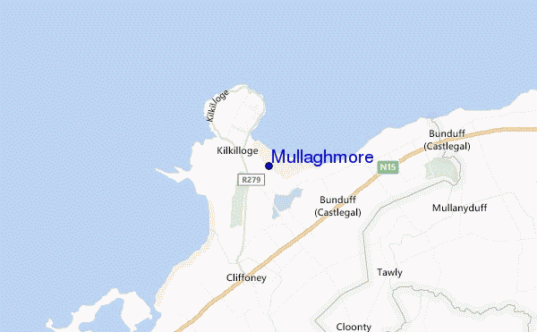 locatiekaart van Mullaghmore