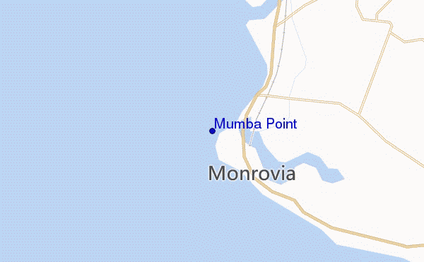 locatiekaart van Mumba Point