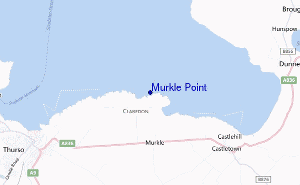 locatiekaart van Murkle Point
