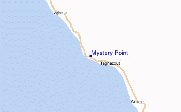 locatiekaart van Mystery Point