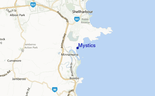 locatiekaart van Mystics