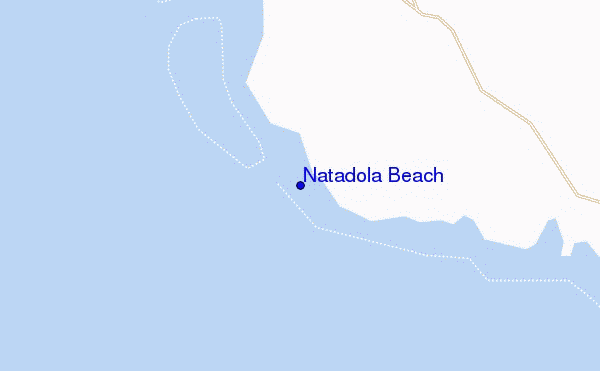 locatiekaart van Natadola Beach