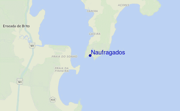 locatiekaart van Naufragados