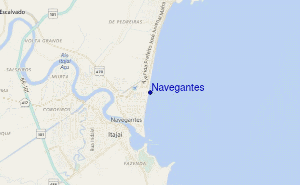 locatiekaart van Navegantes