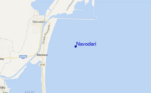 locatiekaart van Navodari