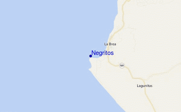 locatiekaart van Negritos