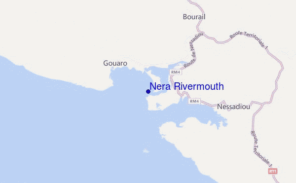 locatiekaart van Nera Rivermouth