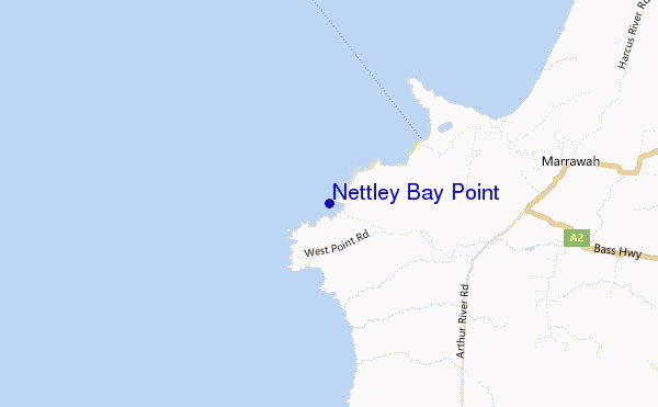 locatiekaart van Nettley Bay Point