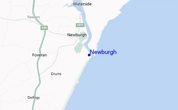 locatiekaart van Newburgh