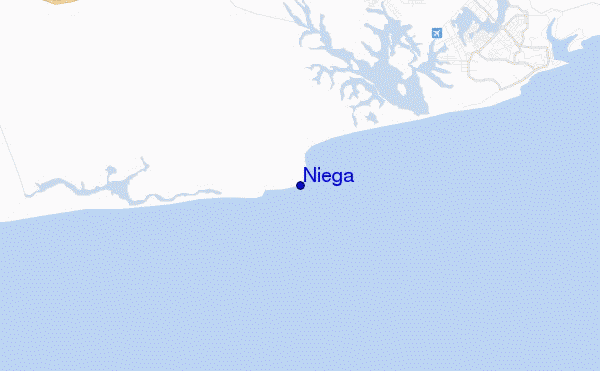 locatiekaart van Niega