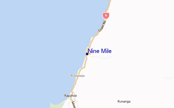 locatiekaart van Nine Mile