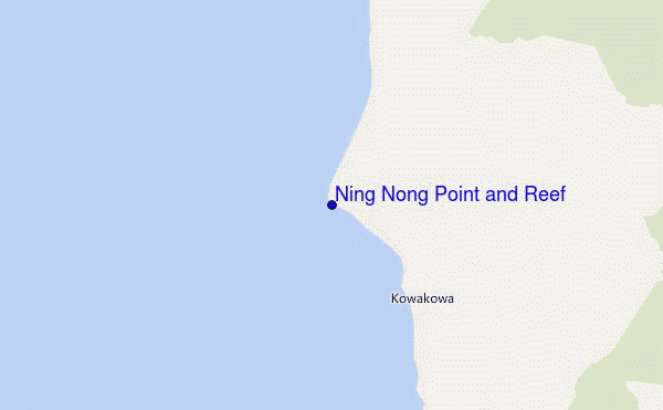 locatiekaart van Ning Nong Point and Reef