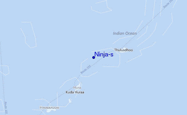locatiekaart van Ninja's