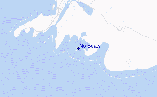locatiekaart van No Boats